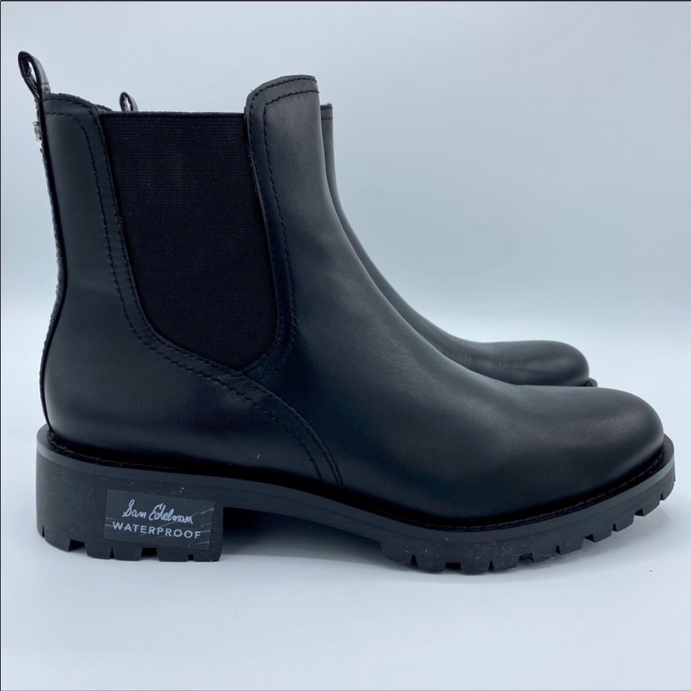 Sam Eldelman Black Chelsea Boot
